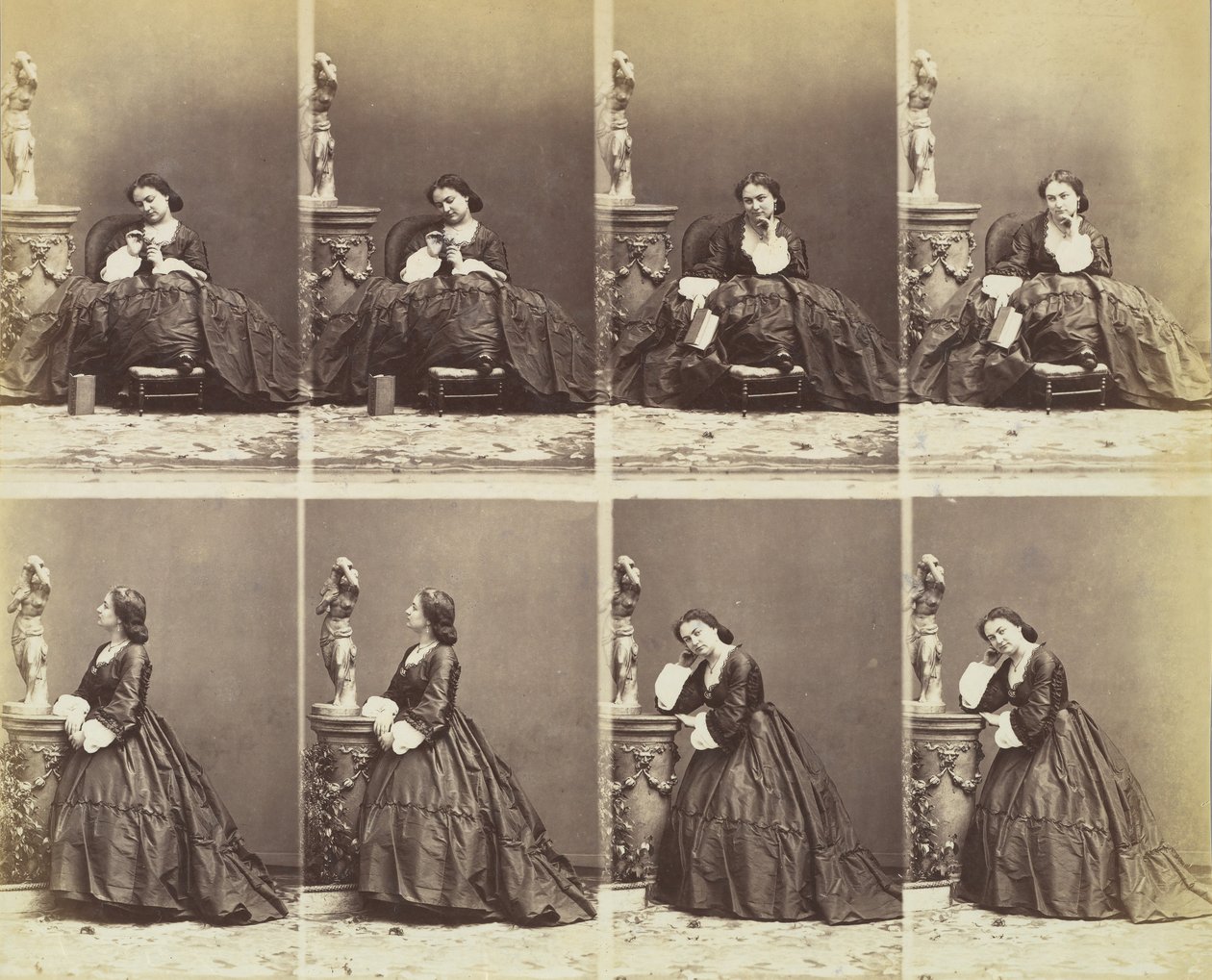 Bertha, 1862. af Andre Adolphe Eugene Disderi