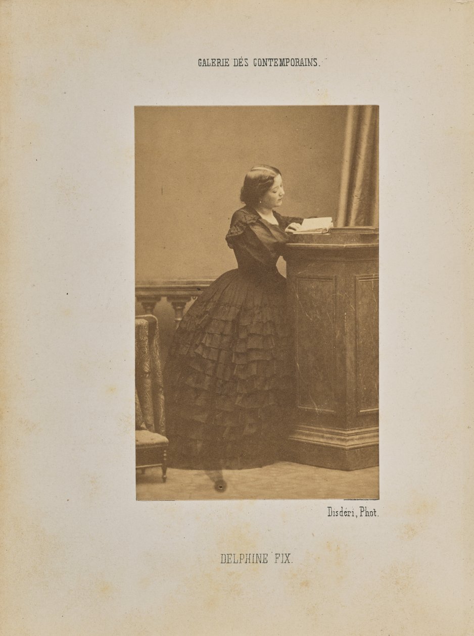 Delphine Fix af Andre Adolphe Eugene Disderi