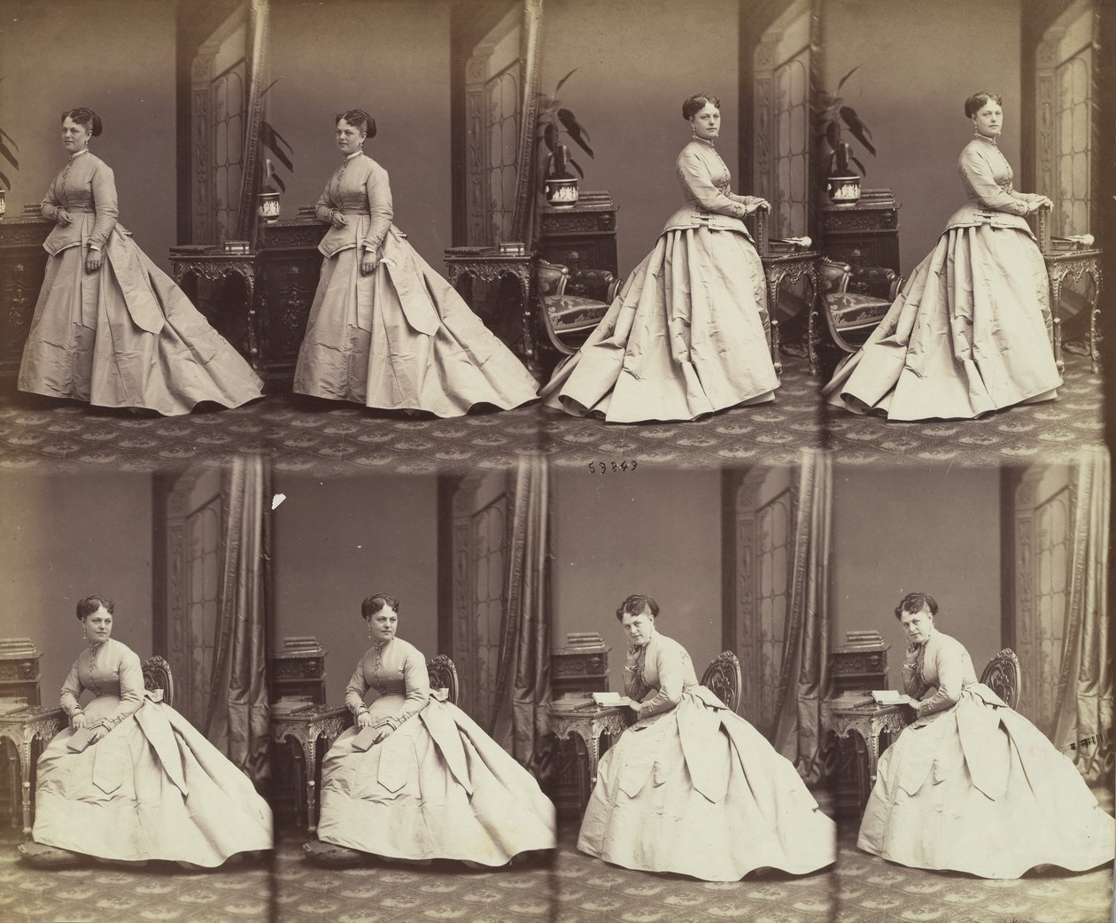 Esther David, 1866. af Andre Adolphe Eugene Disderi