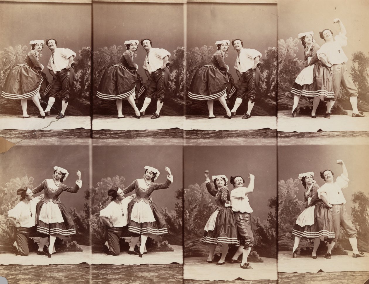 Eugenie Schlosser og Coralli, 1863. af Andre Adolphe Eugene Disderi