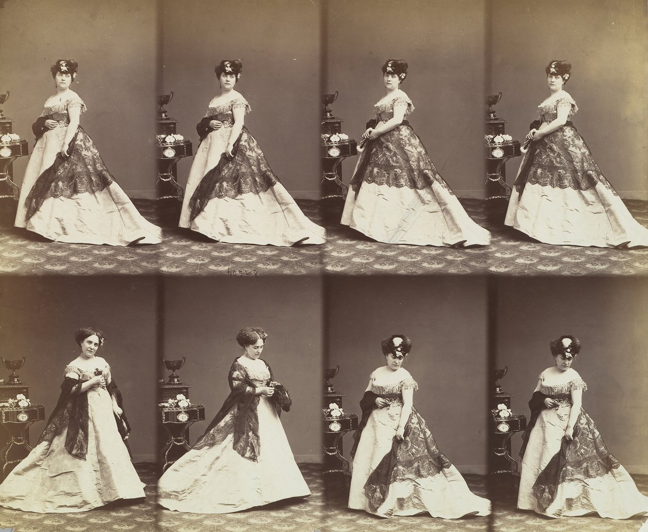 Louise Abigdon, 1866. af Andre Adolphe Eugene Disderi