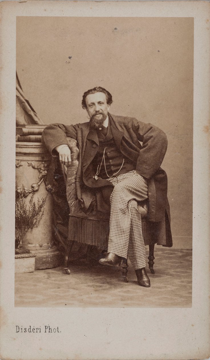 Portræt af Arthur Kalkbrenner 1828-1869, 1869. af Andre Adolphe Eugene Disderi