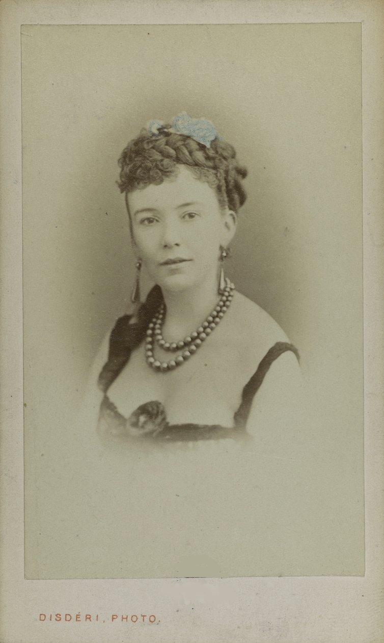 Portræt af Cora Pearl 1836-1886, ca 1865. af Andre Adolphe Eugene Disderi