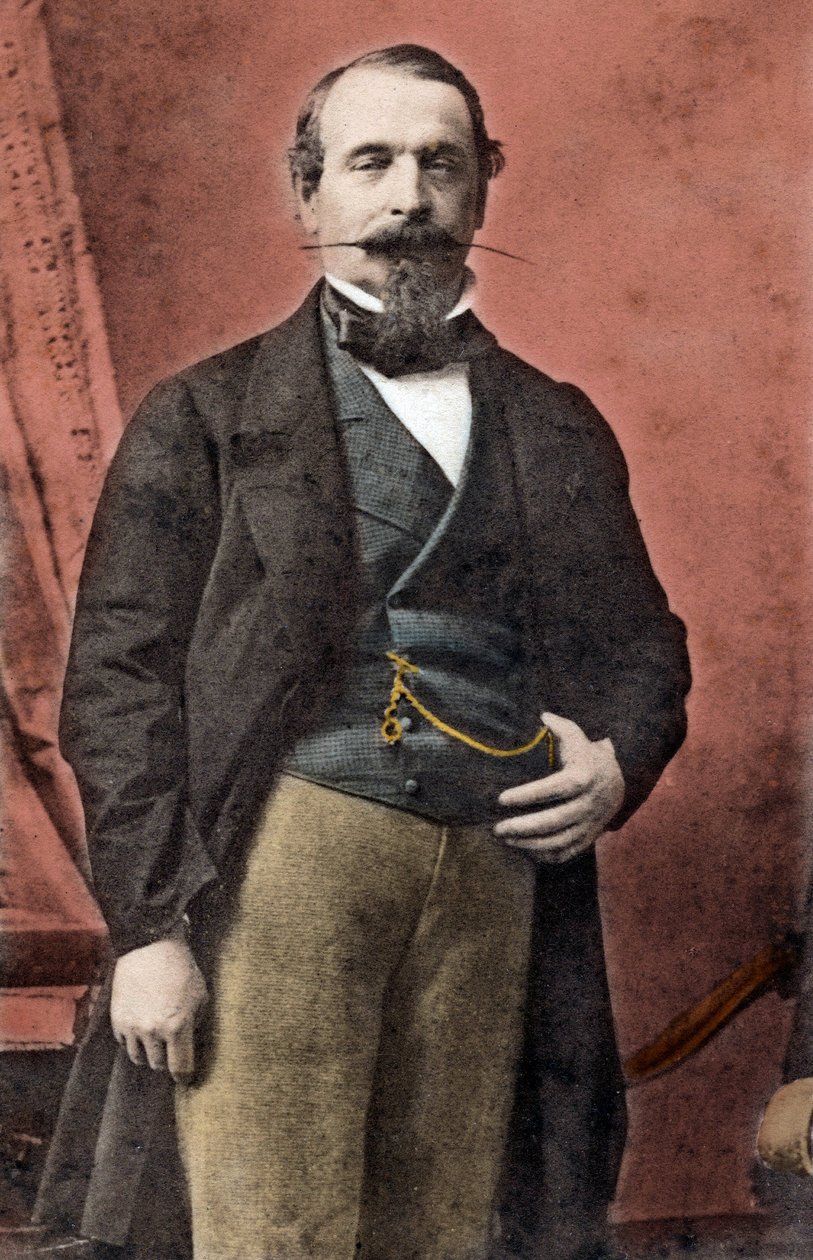 Portræt af Napoleon III (Louis-Napoleon Bonaparte af Andre Adolphe Eugene Disderi