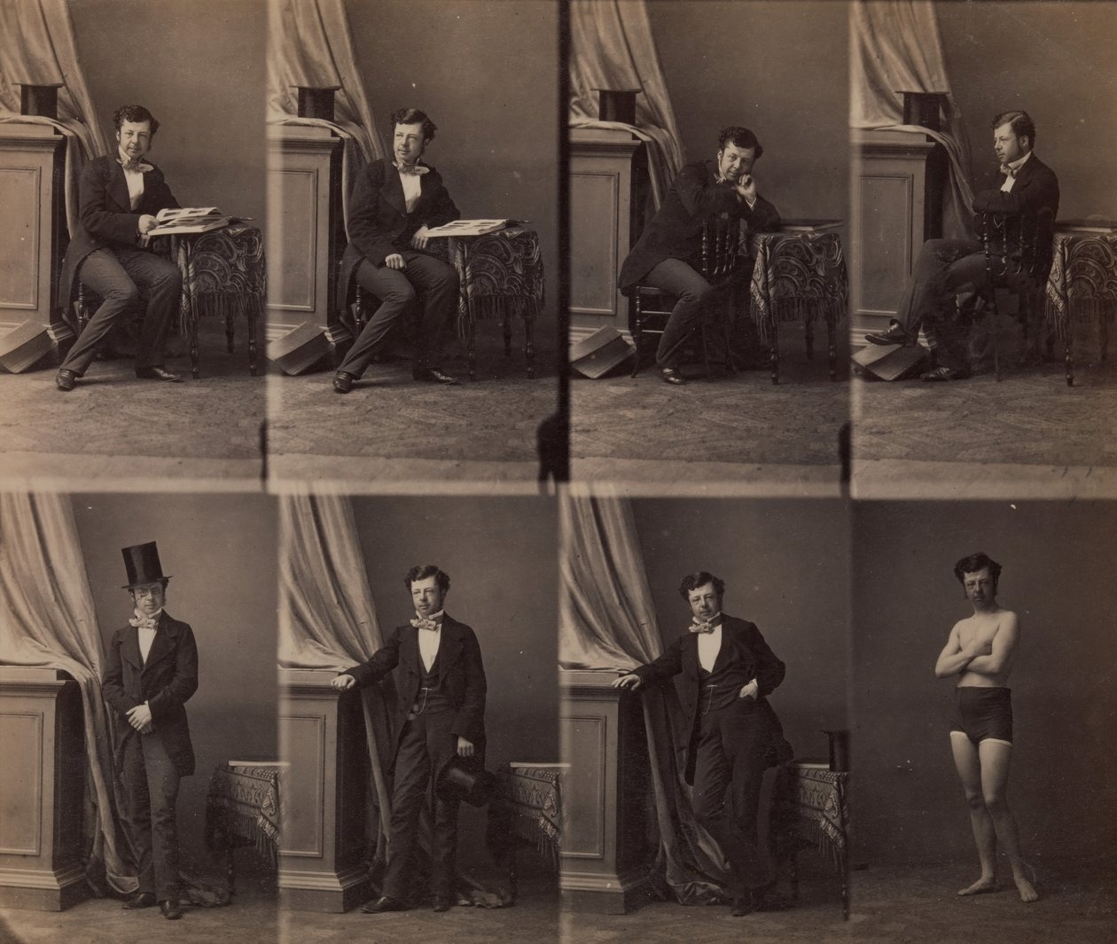 Prins Lobkowitz, 1858. af Andre Adolphe Eugene Disderi