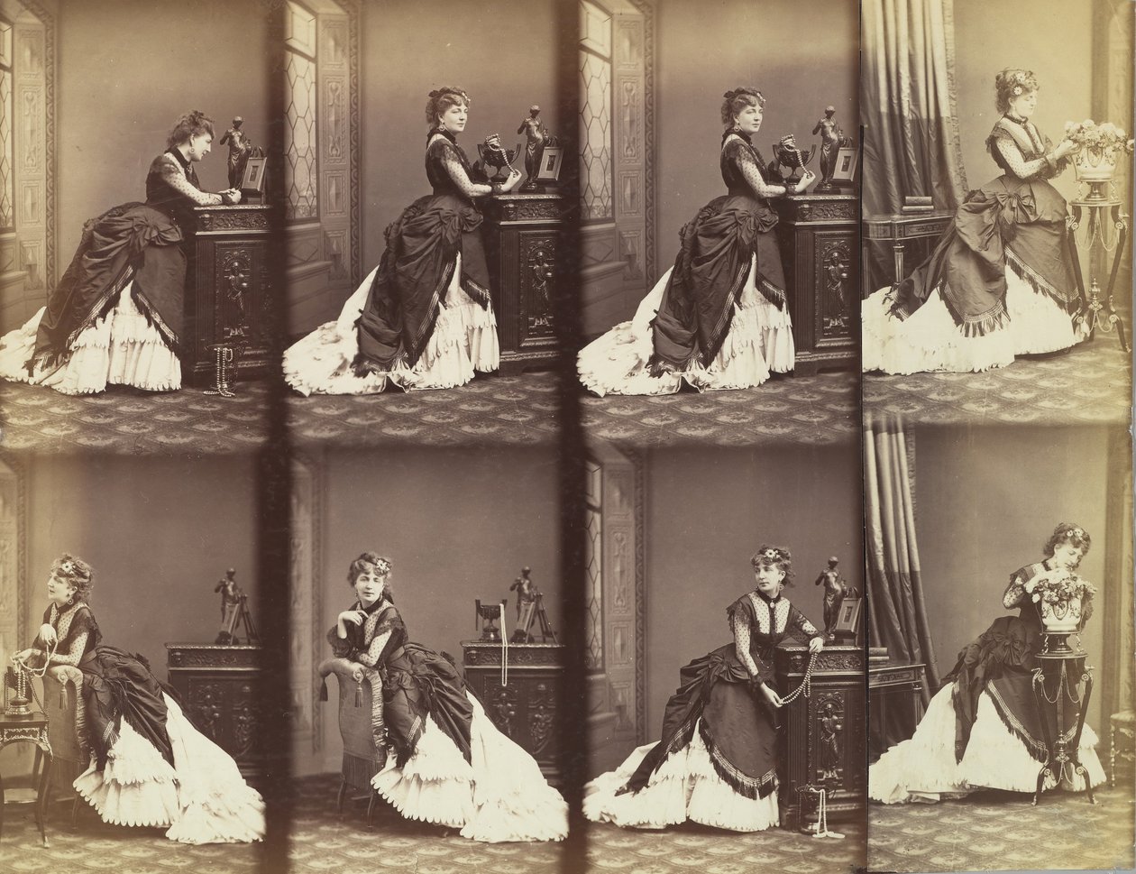 Rosalie Léon, 1866. af Andre Adolphe Eugene Disderi
