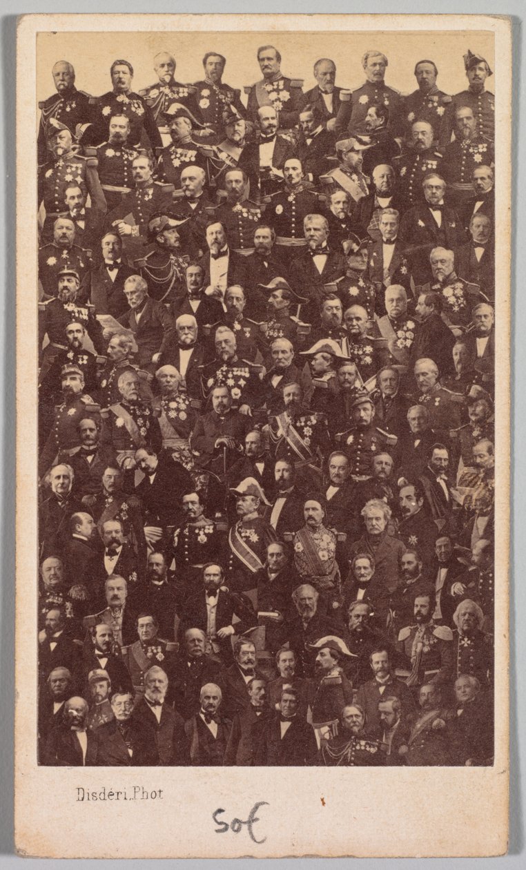 Uden titel franske militærhelte og politiske ledere, midten af 1860