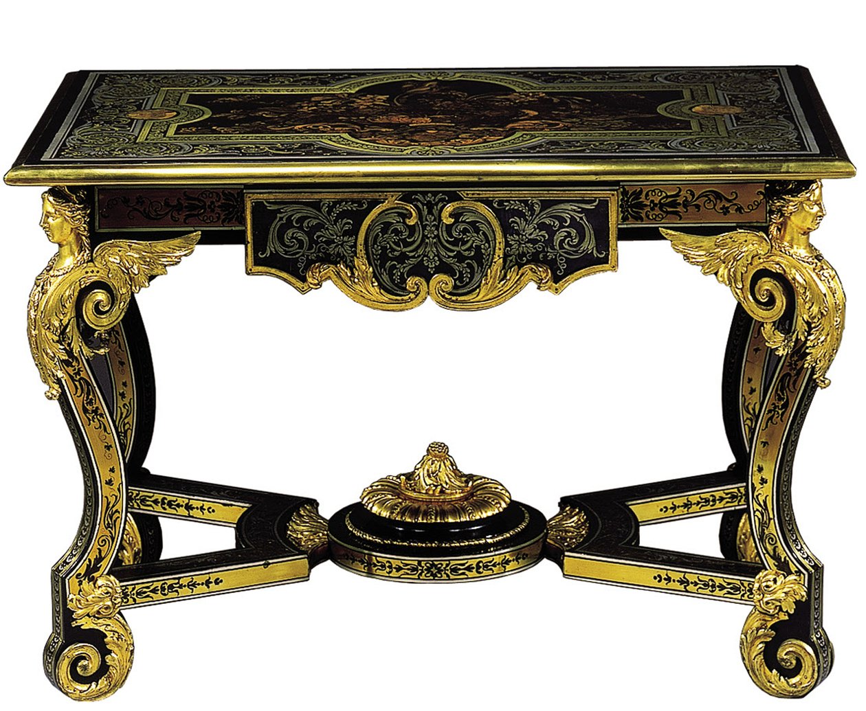 Ludvig XIV midterbord, ca. 1685 af Andre Charles Boulle
