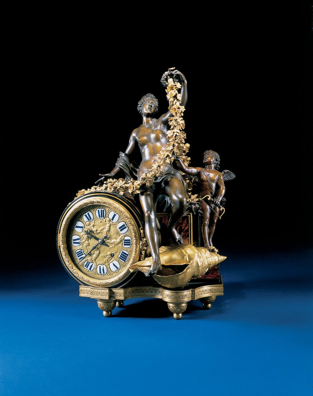 Ludvig XIV kaminur, ca. 1715 af Andre Charles Boulle