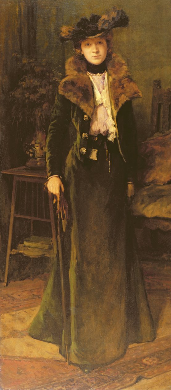 Dame i et interiør af Andre Cluysenaar