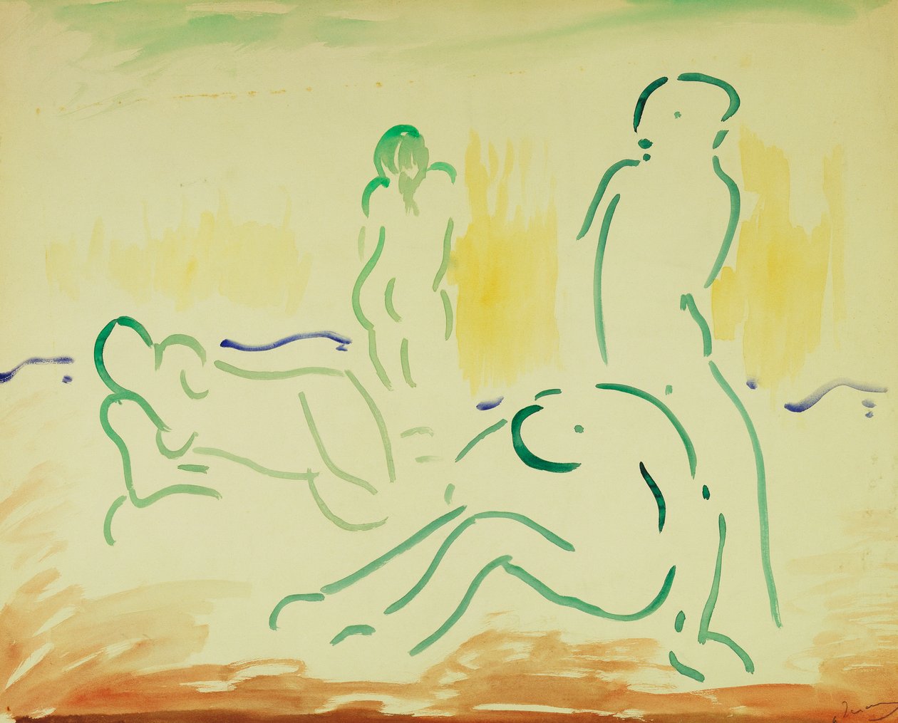 Badegæster; Baigneuses af Andre Derain