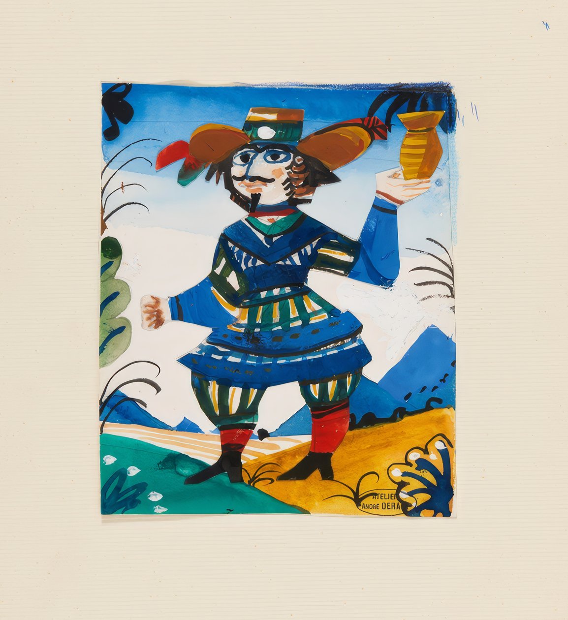 Figur med en kande af Andre Derain