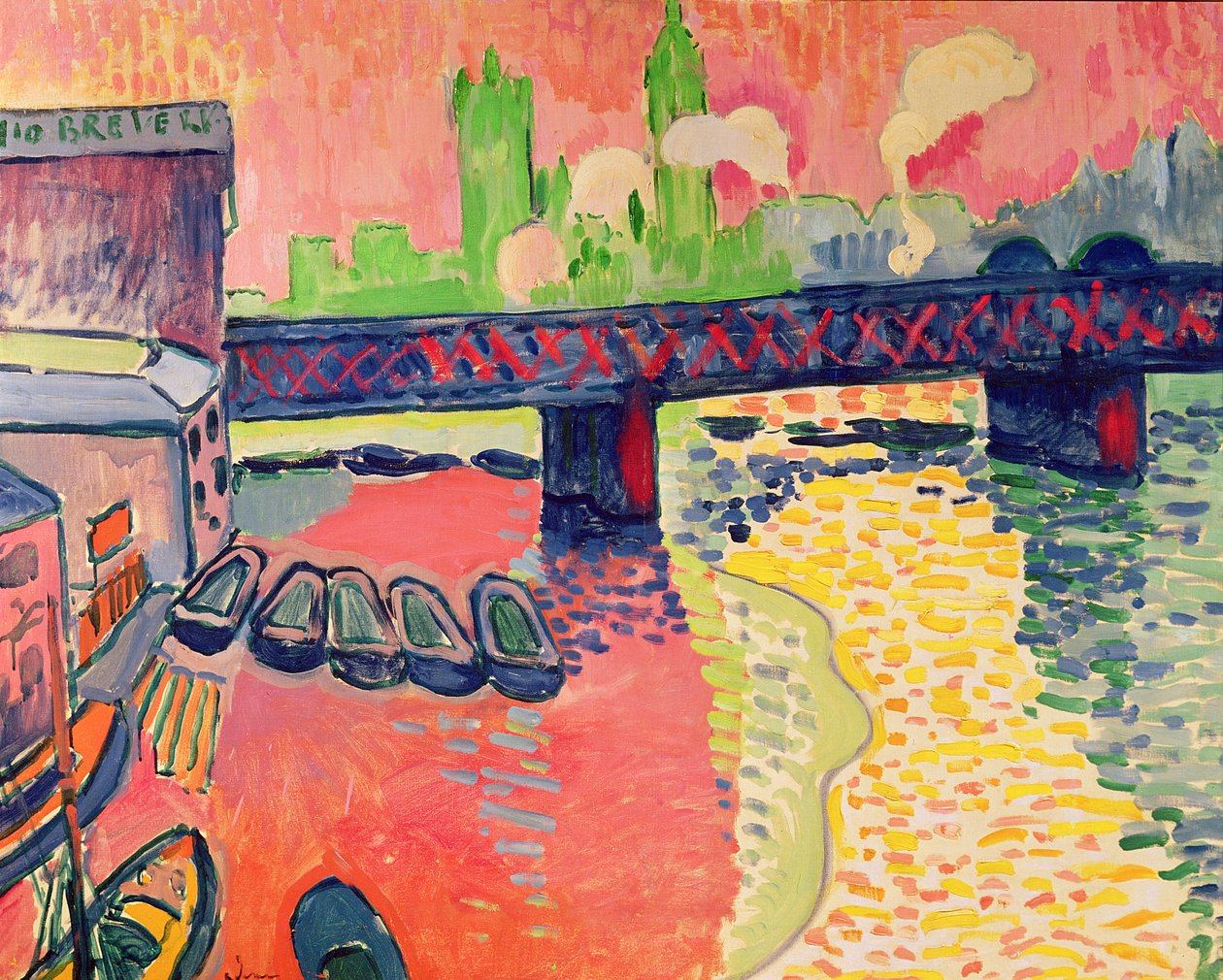 Charing Cross Bridge, London af Andre Derain