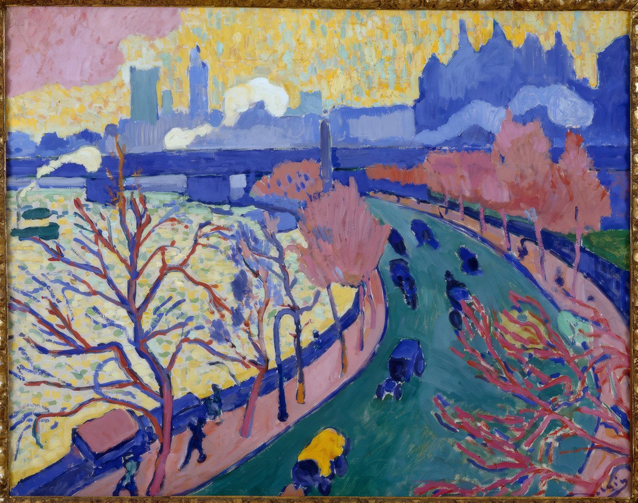 Charing Cross Bridge i London af Andre Derain