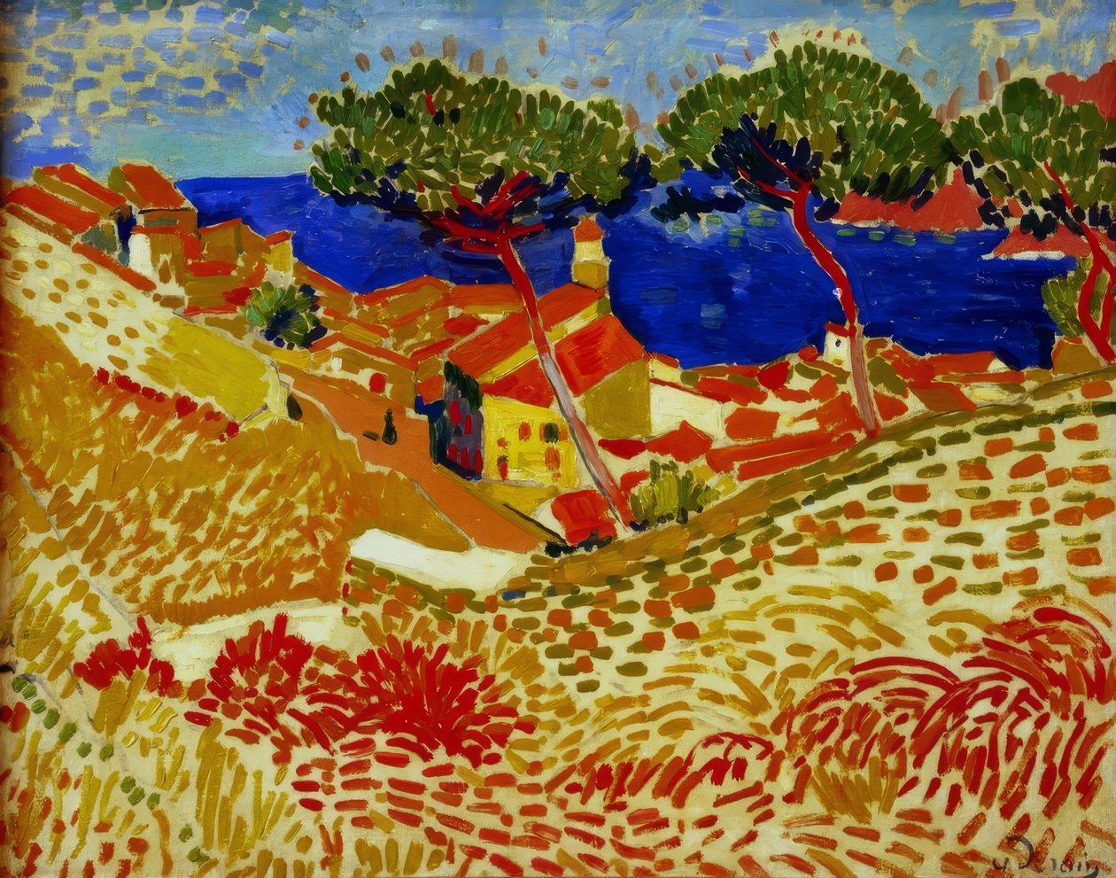 Collioure, landsbyen ved havet af Andre Derain