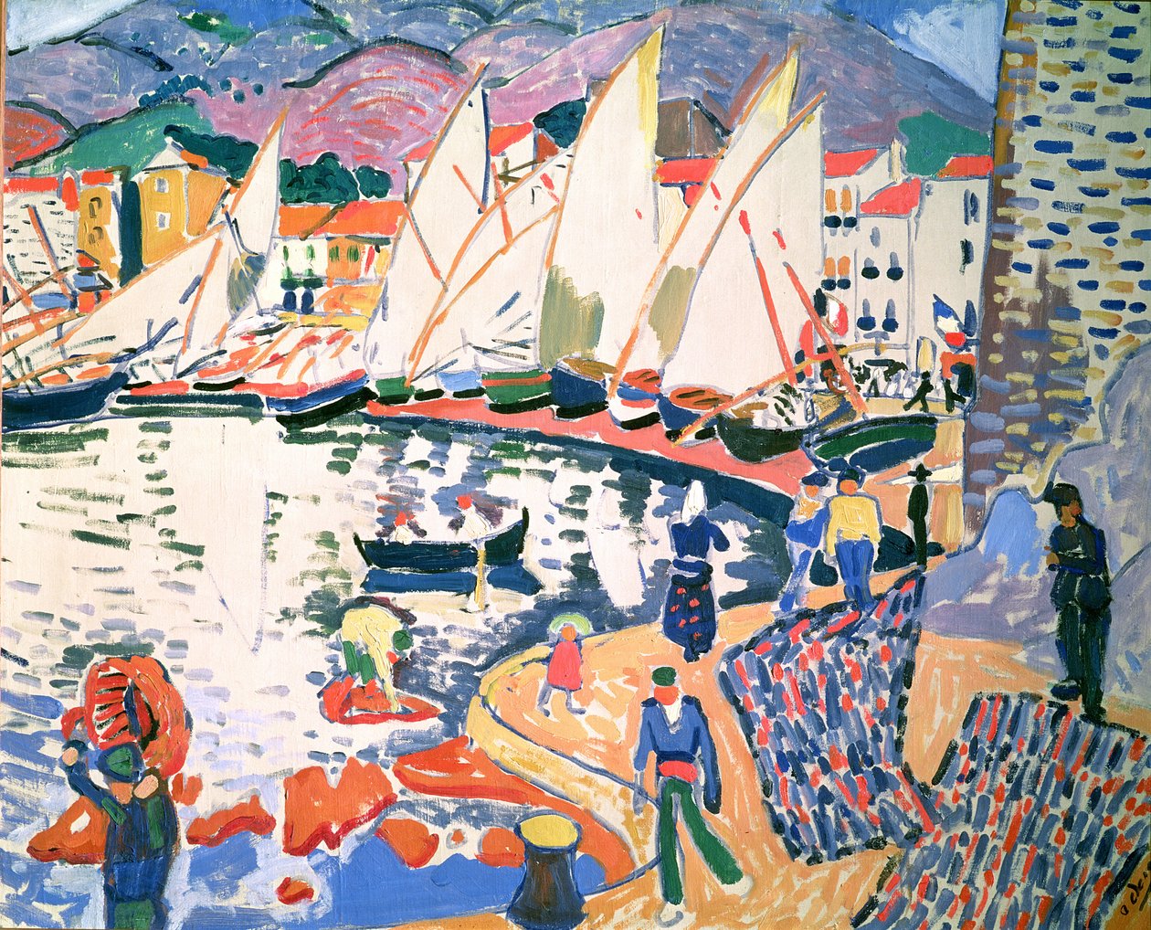 Tørring af sejl af Andre Derain