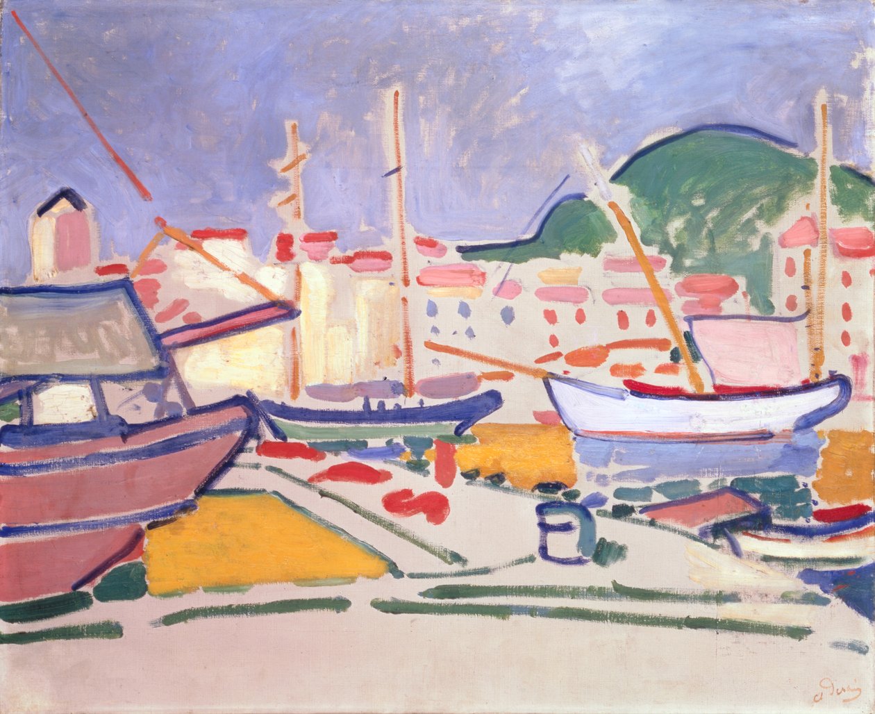 Harbour, ca. 1905 (olie på lærred) af Andre Derain