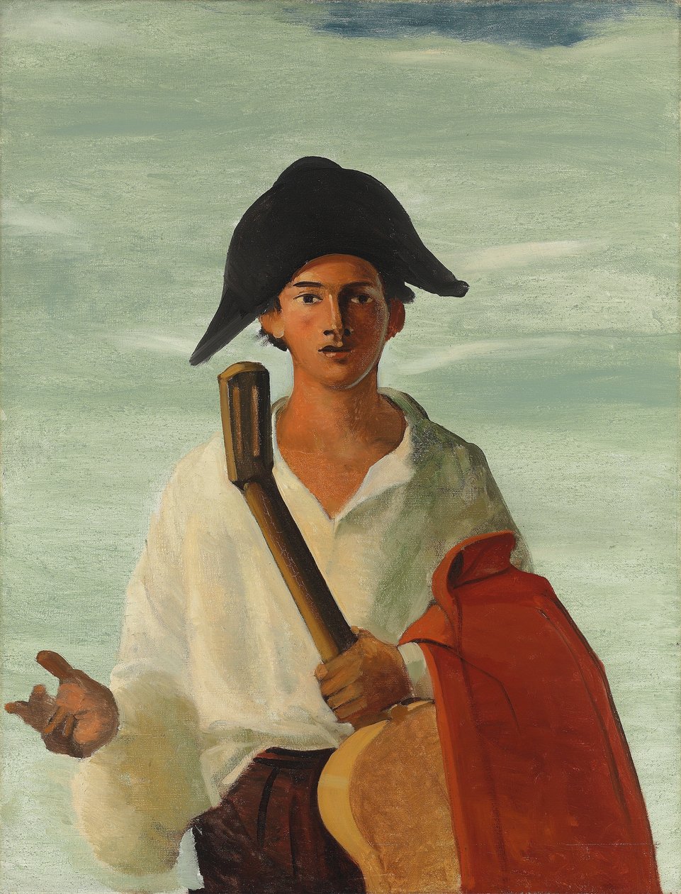 Harlekin holder en guitar, ca. 1930 (olie på lærred) af Andre Derain