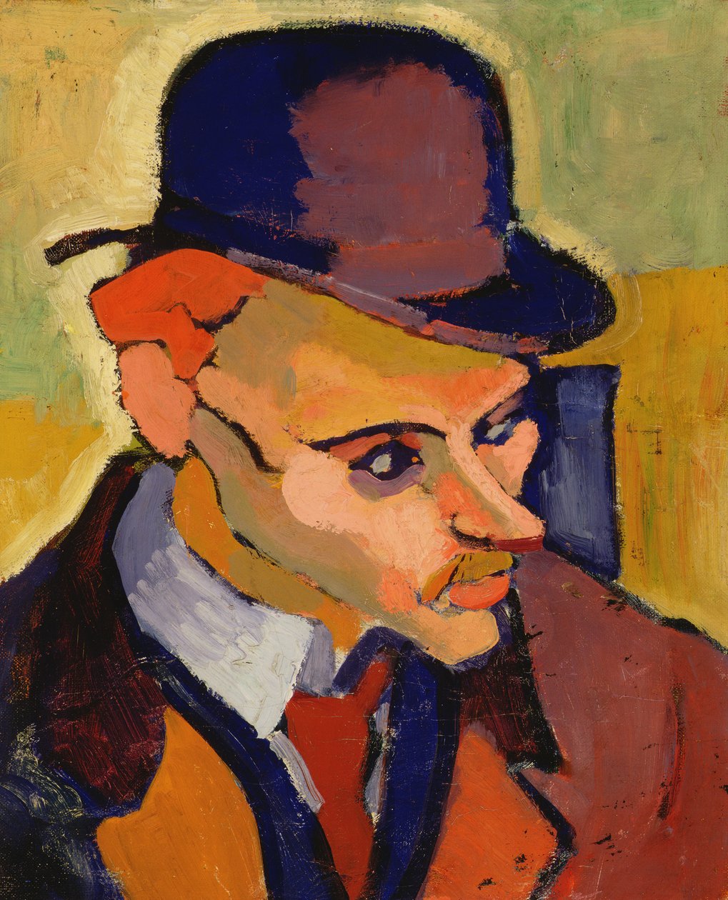 Hoved af en mand (portræt af M. Gilbert) 1907 (olie på lærred) af Andre Derain