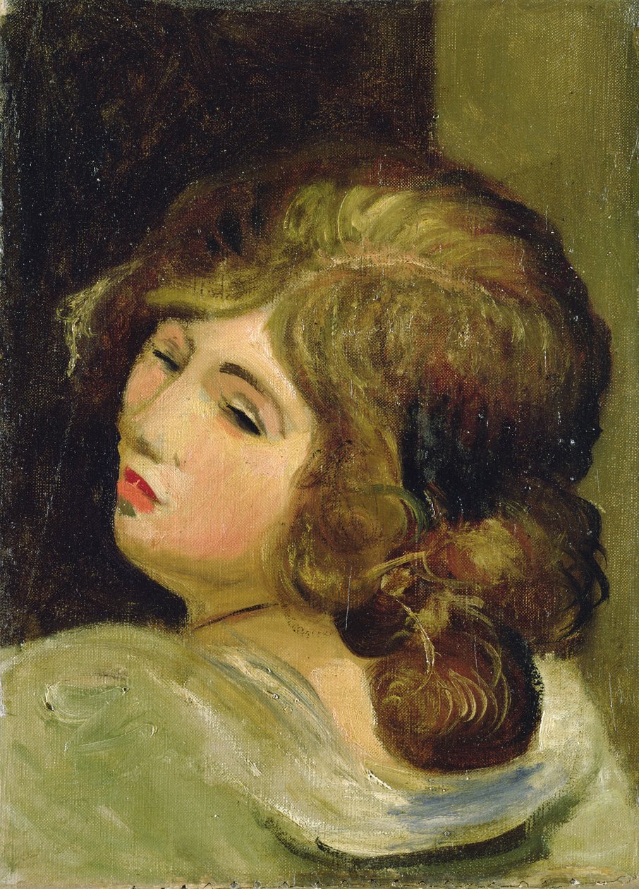 Head of a Woman (olie på lærred) af Andre Derain