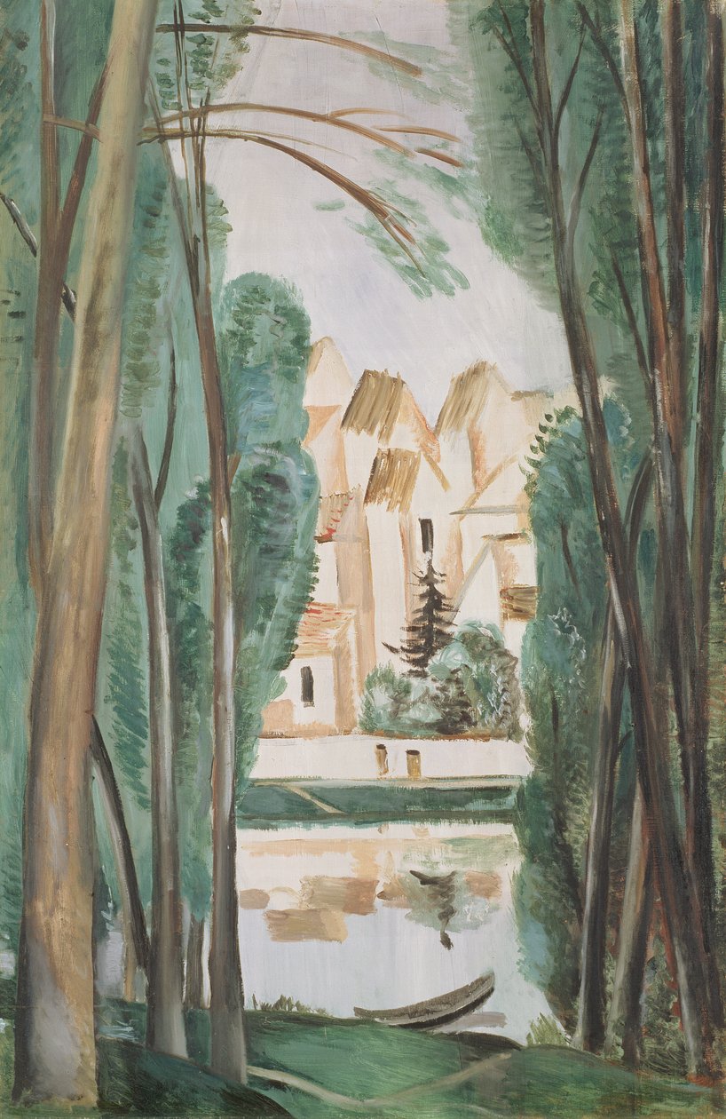 Landskab med en båd (Carrieres-Saint-Denis) af Andre Derain
