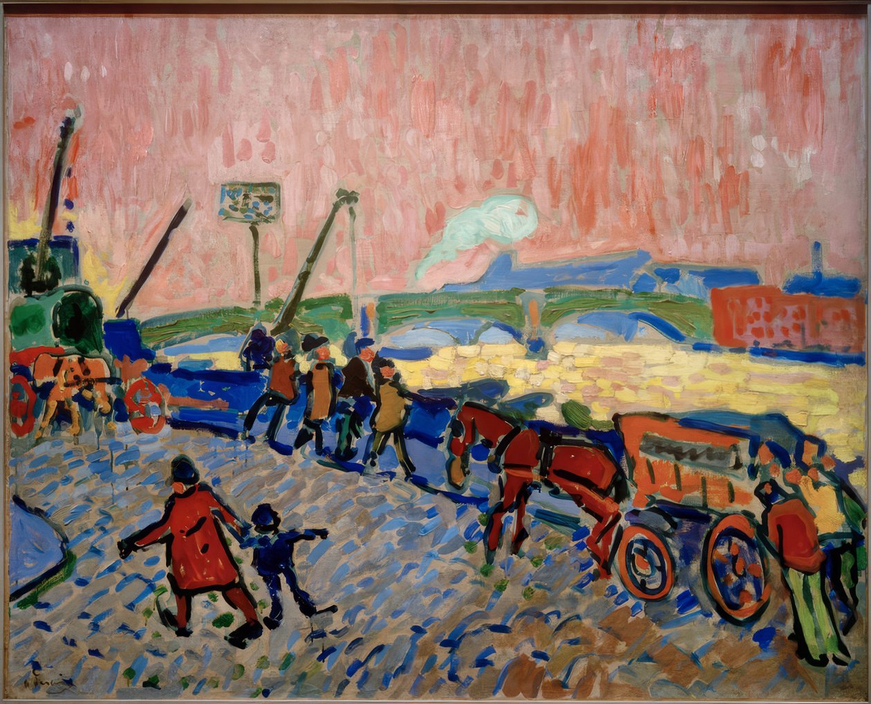 Themsens bredder (Les Quais de la Tamise) af Andre Derain