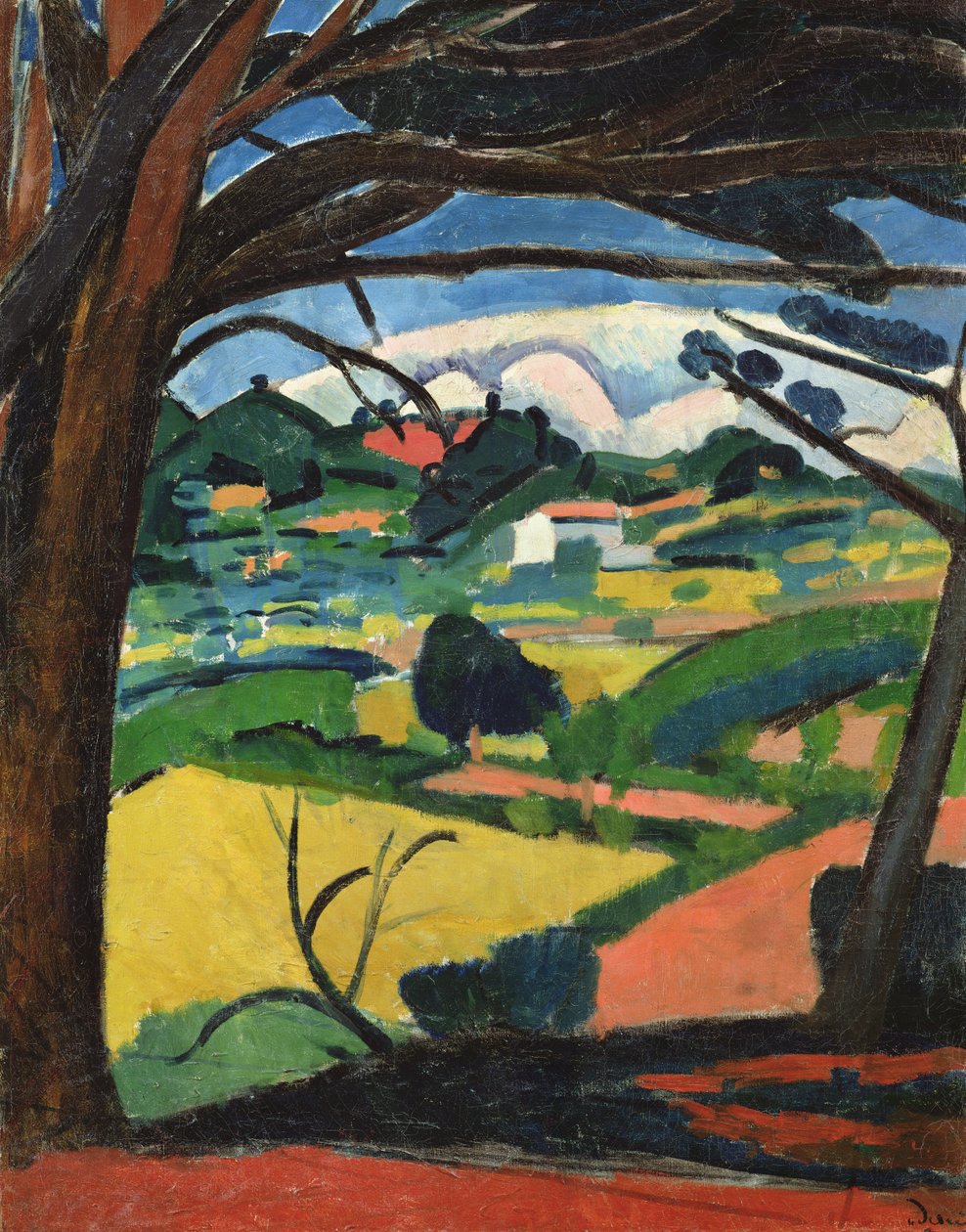 Paysage Provencal (olie på lærred) af Andre Derain