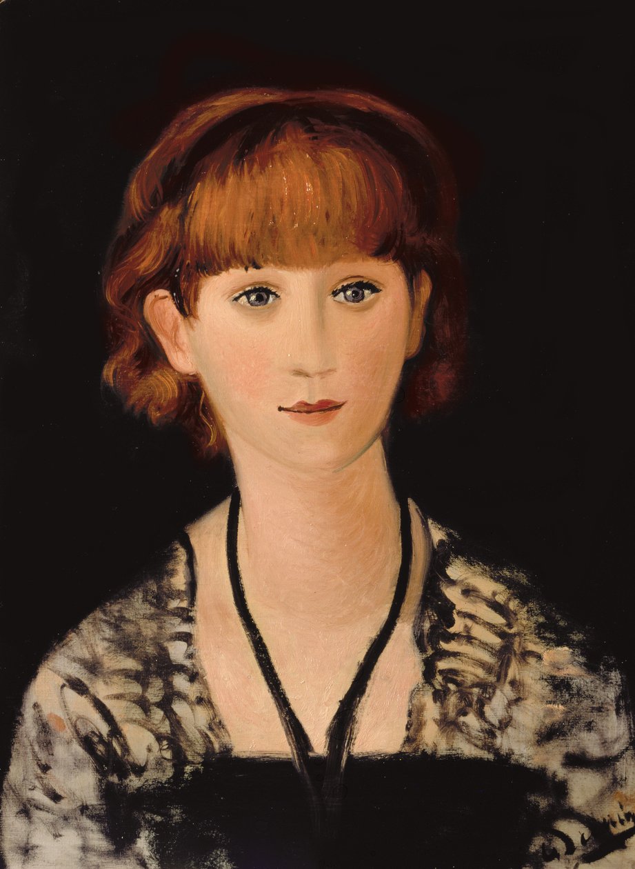 Portræt af Madame Jean Renoir, ca. 1928 af Andre Derain