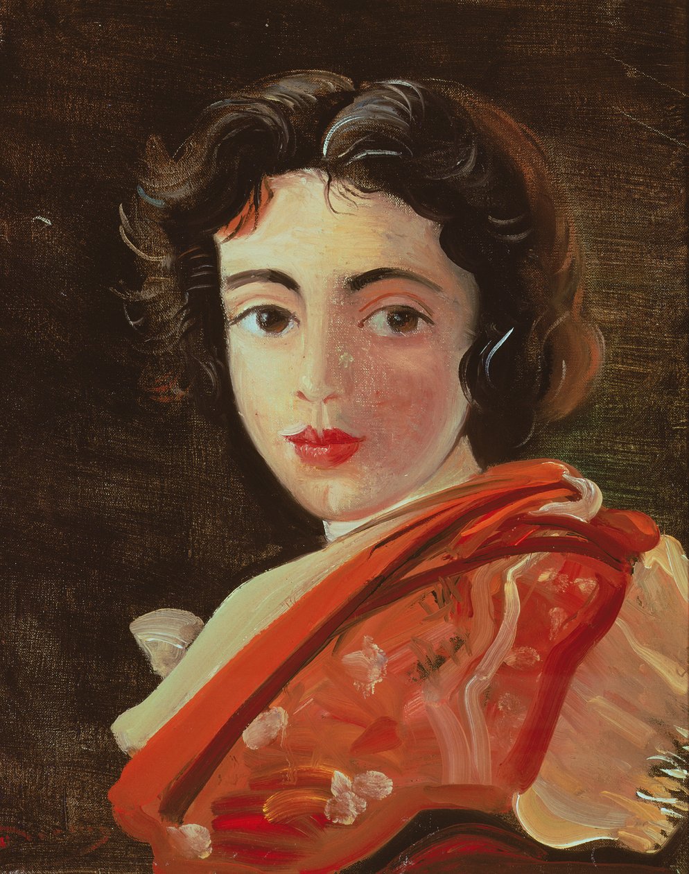 Portræt af Mlle Aunie af Andre Derain