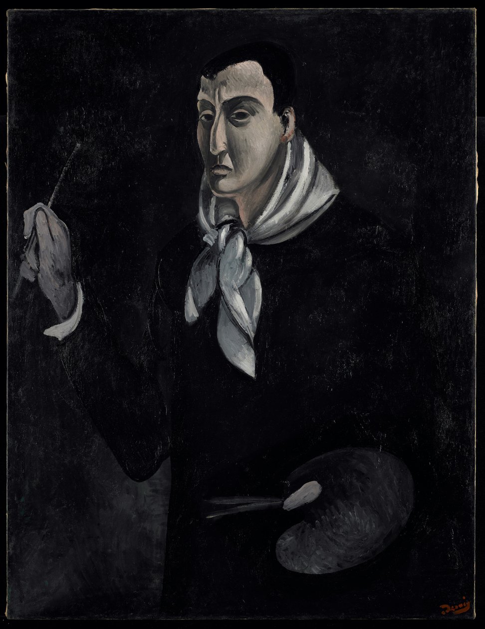 Portræt af kunstneren, ca. 1912-14 (olie på lærred) af Andre Derain