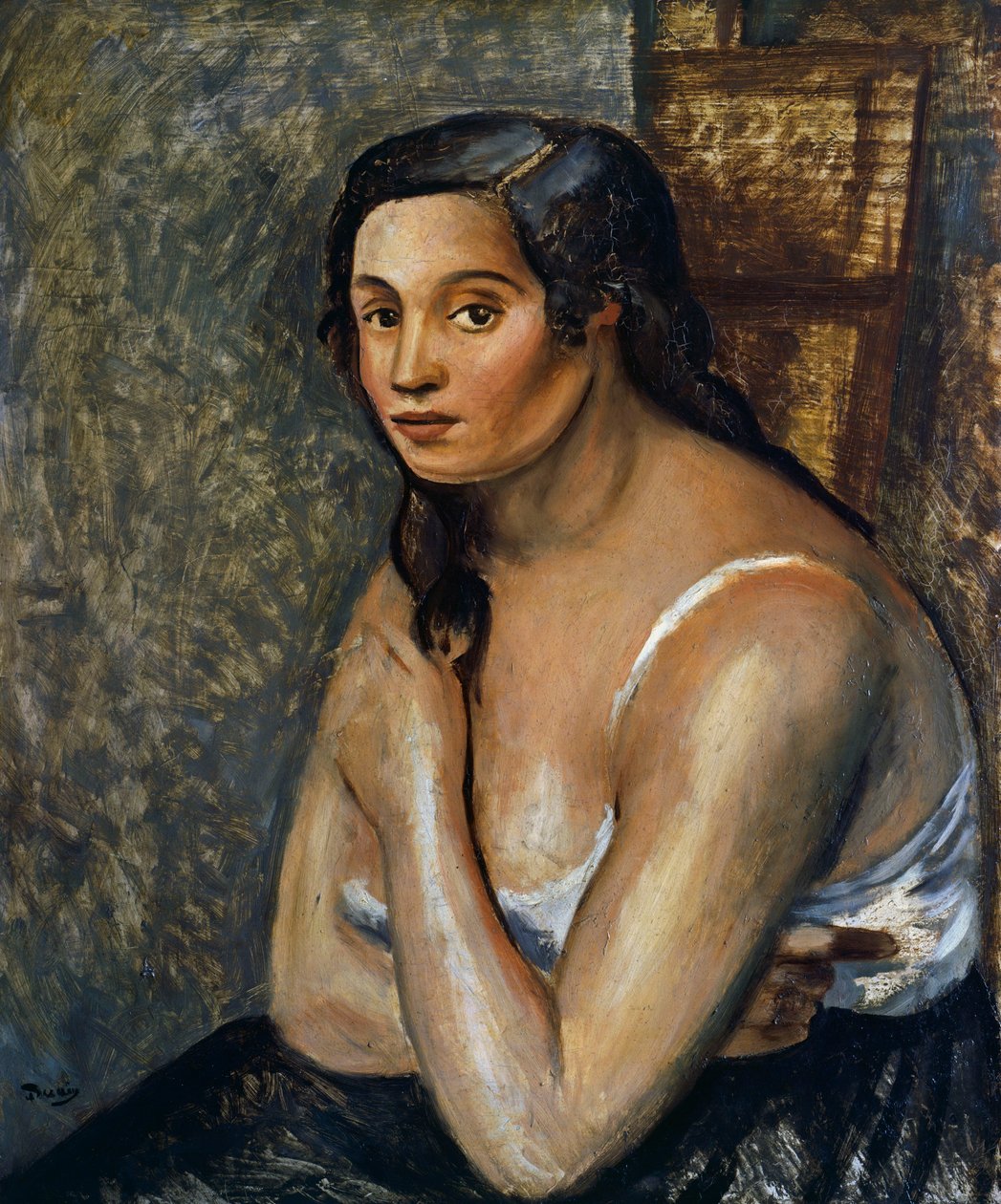 Siddende kvinde, ca. 1920 (olie på lærred) af Andre Derain