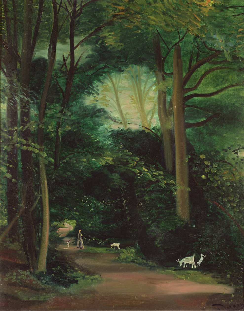 Gederne i Chambourcy, ca. 1948-49 (olie på lærred) af Andre Derain