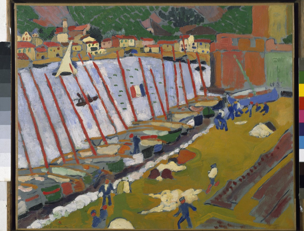 Havnen i Collioure (olie på lærred) af Andre Derain