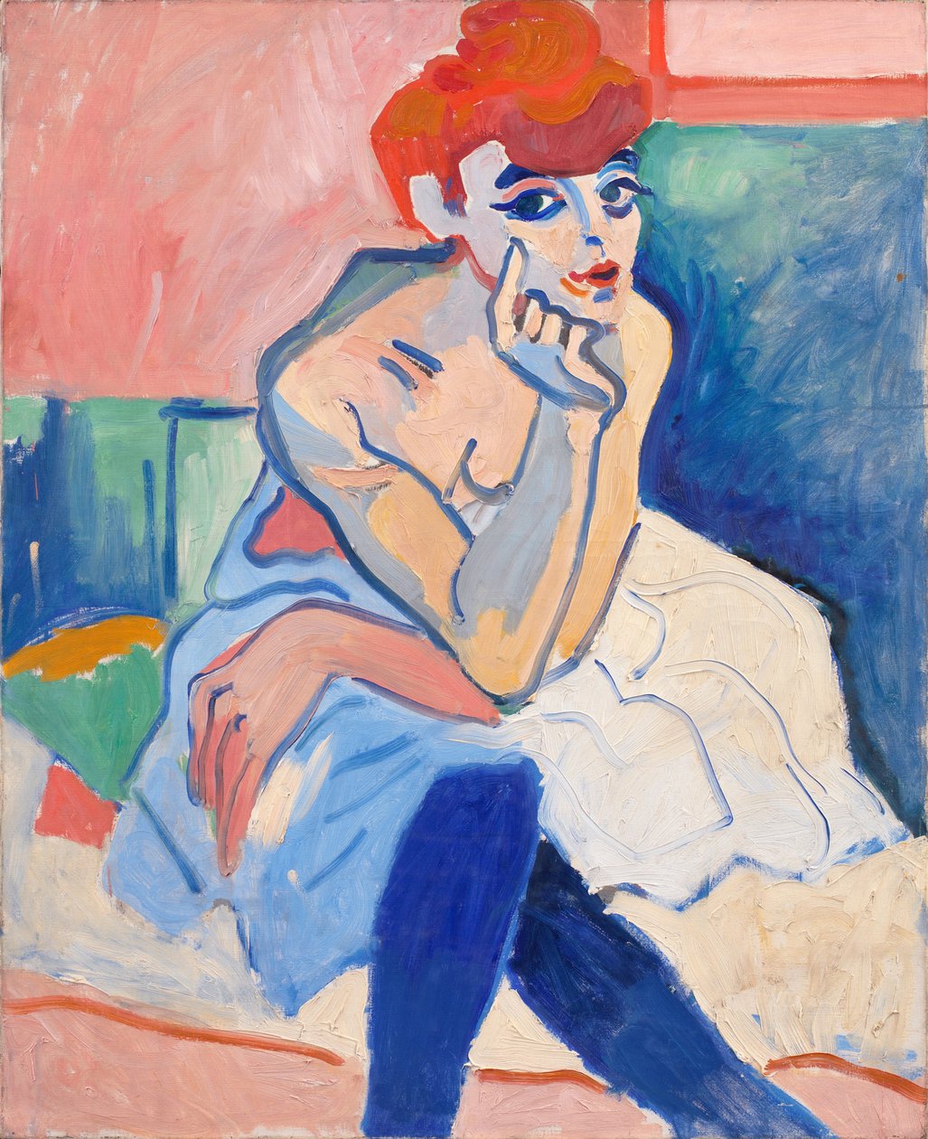 Kvinde i chemise af Andre Derain