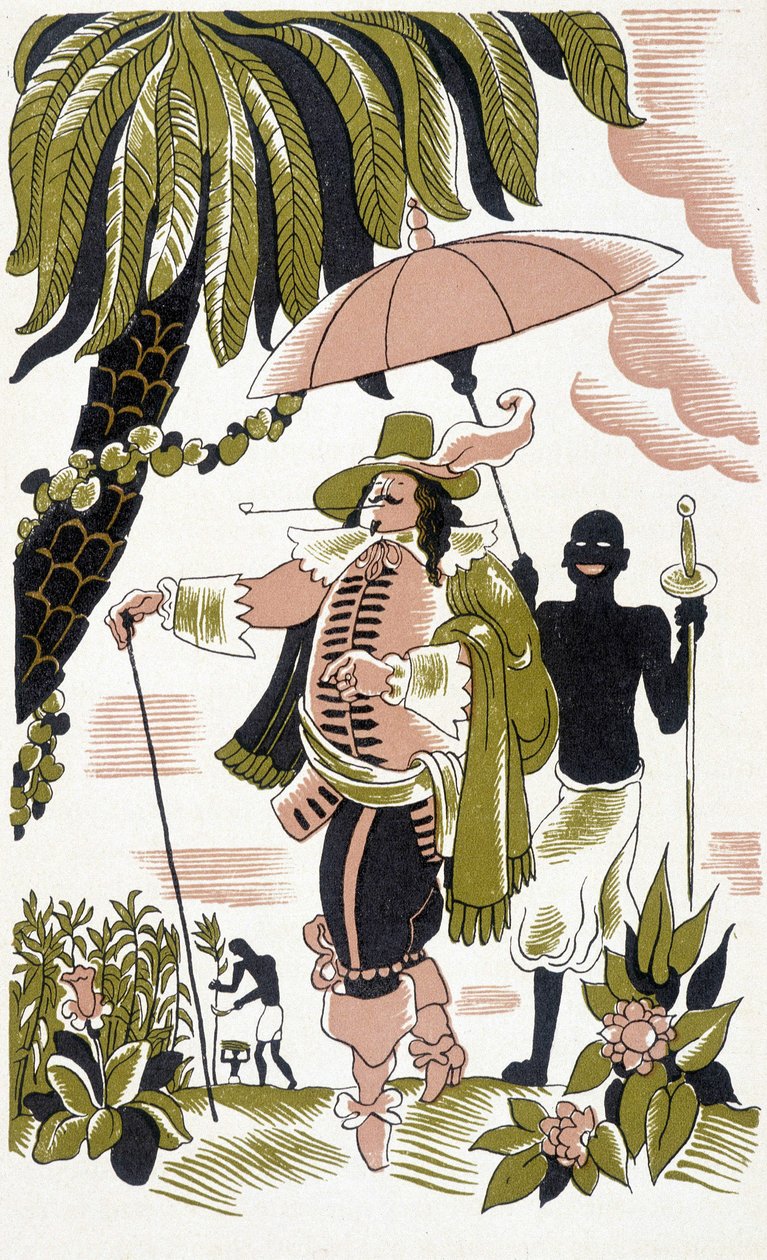Pirat, der illustrerer "Fem fortællinger" af den franske forfatter Pierre Mac Orlan (1882 - 1970) redigeret i 1932 (gravering) af Andre Devambez