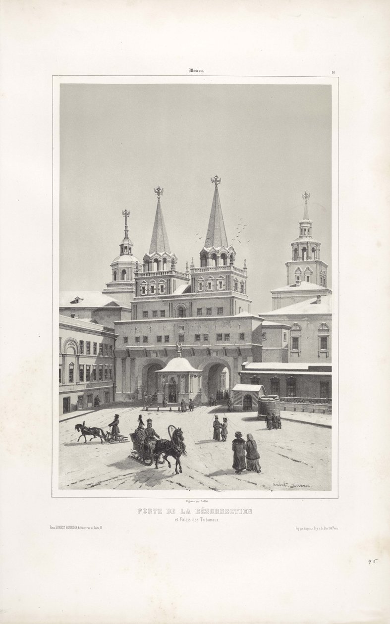 Opstandelsesporten i Moskva, 1839 af Andre Durand