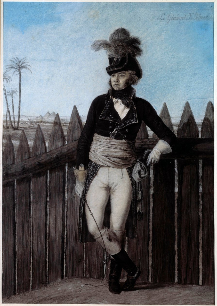 Portræt af Jean Baptiste Kleber (1753-1800) i Egypten i 1798-1799, chefgeneral for Armee d