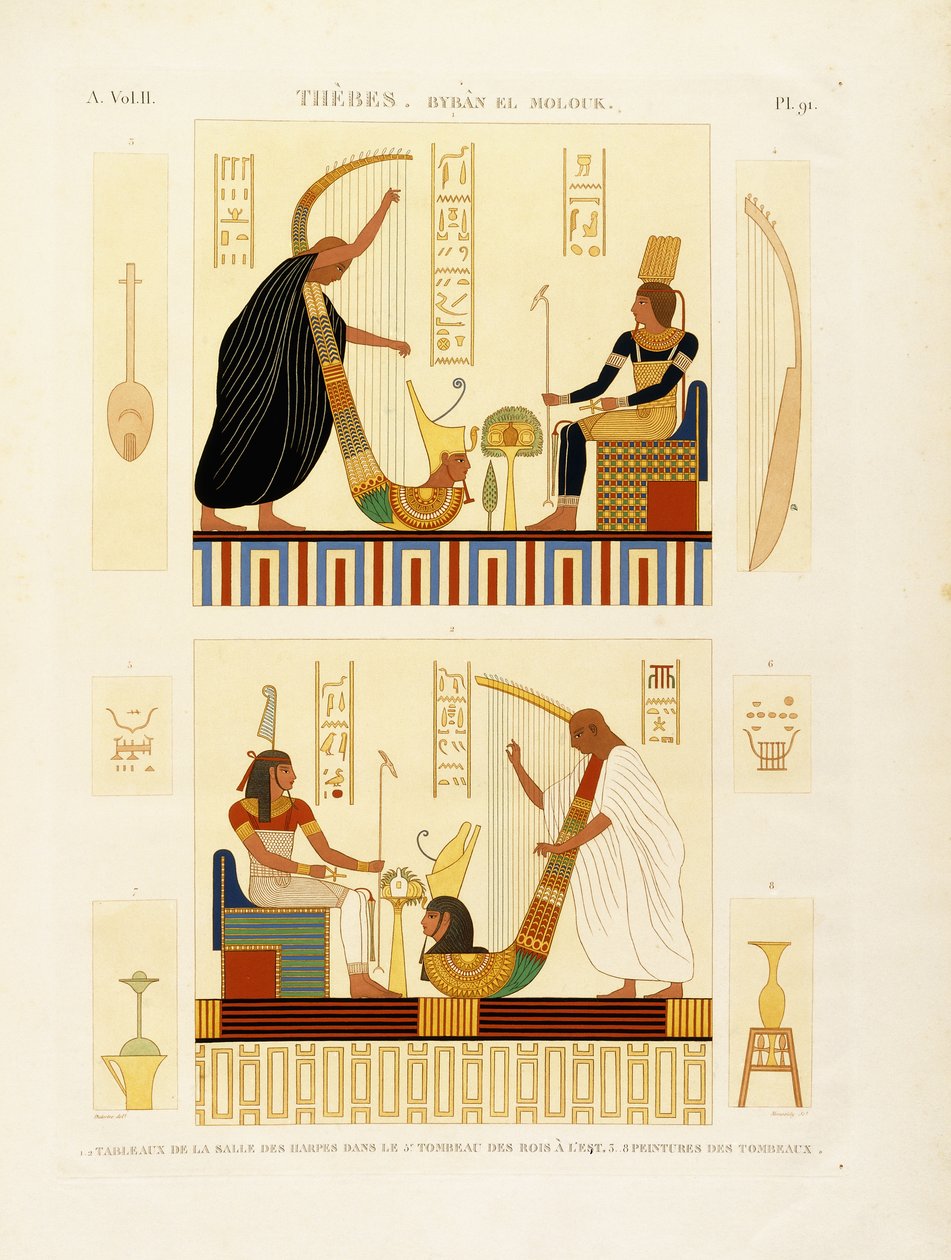 Tahabs, Biban el Molouk, ca. 1809-1812 af Andre Dutertre
