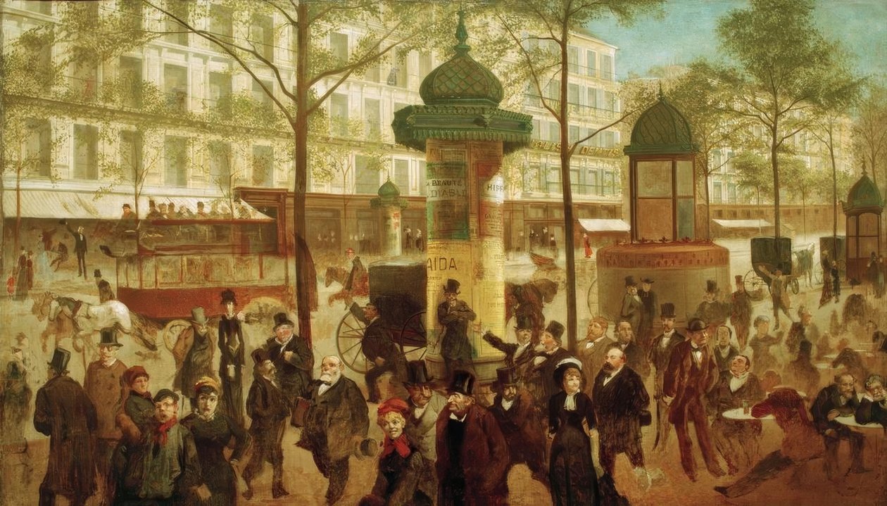 A.Gill, Le Boulevard Montmartre af Andre Gill