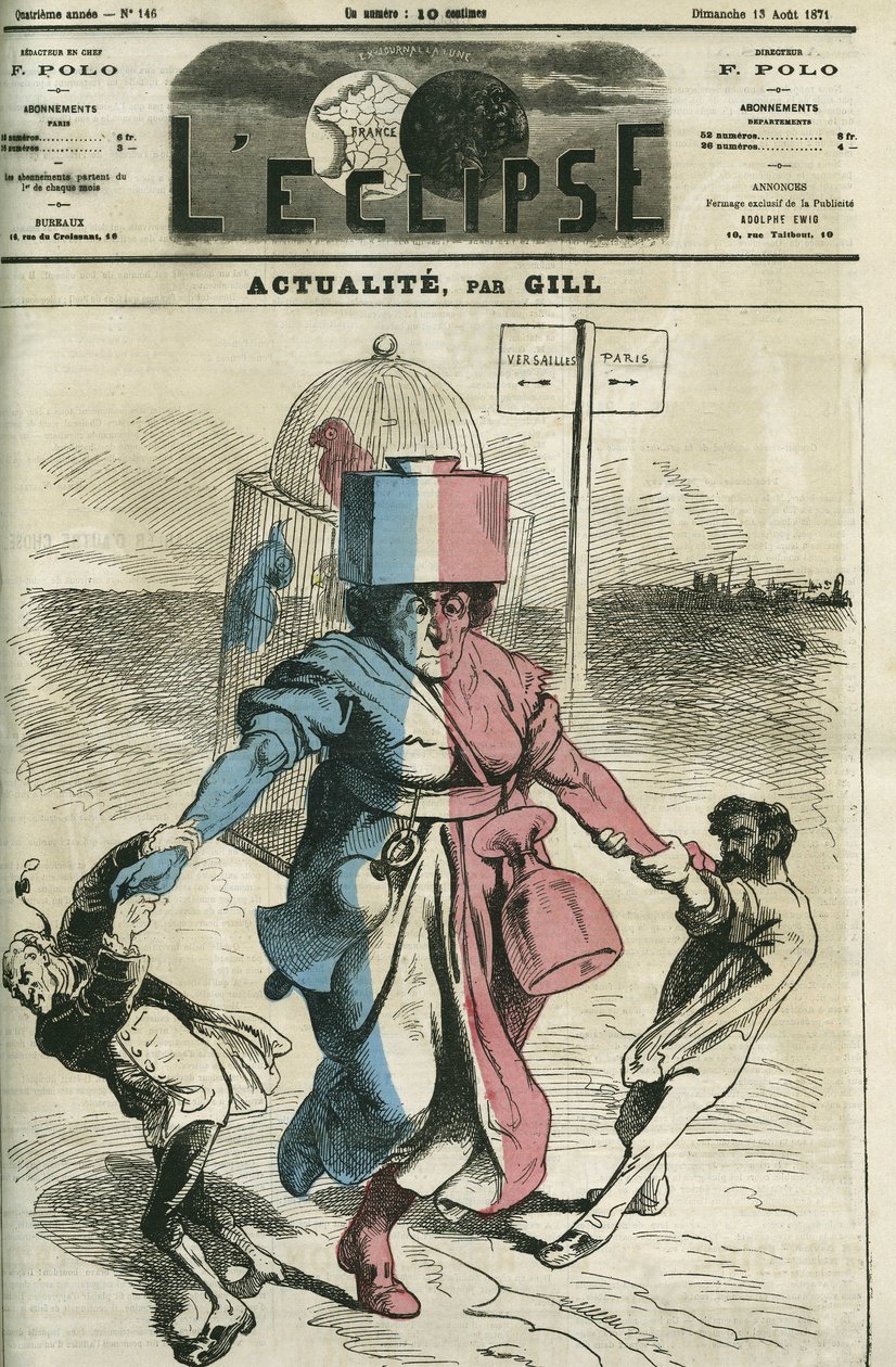 Actualite, republikken undervist af royalisterne og republikanerne. Cover i "" L