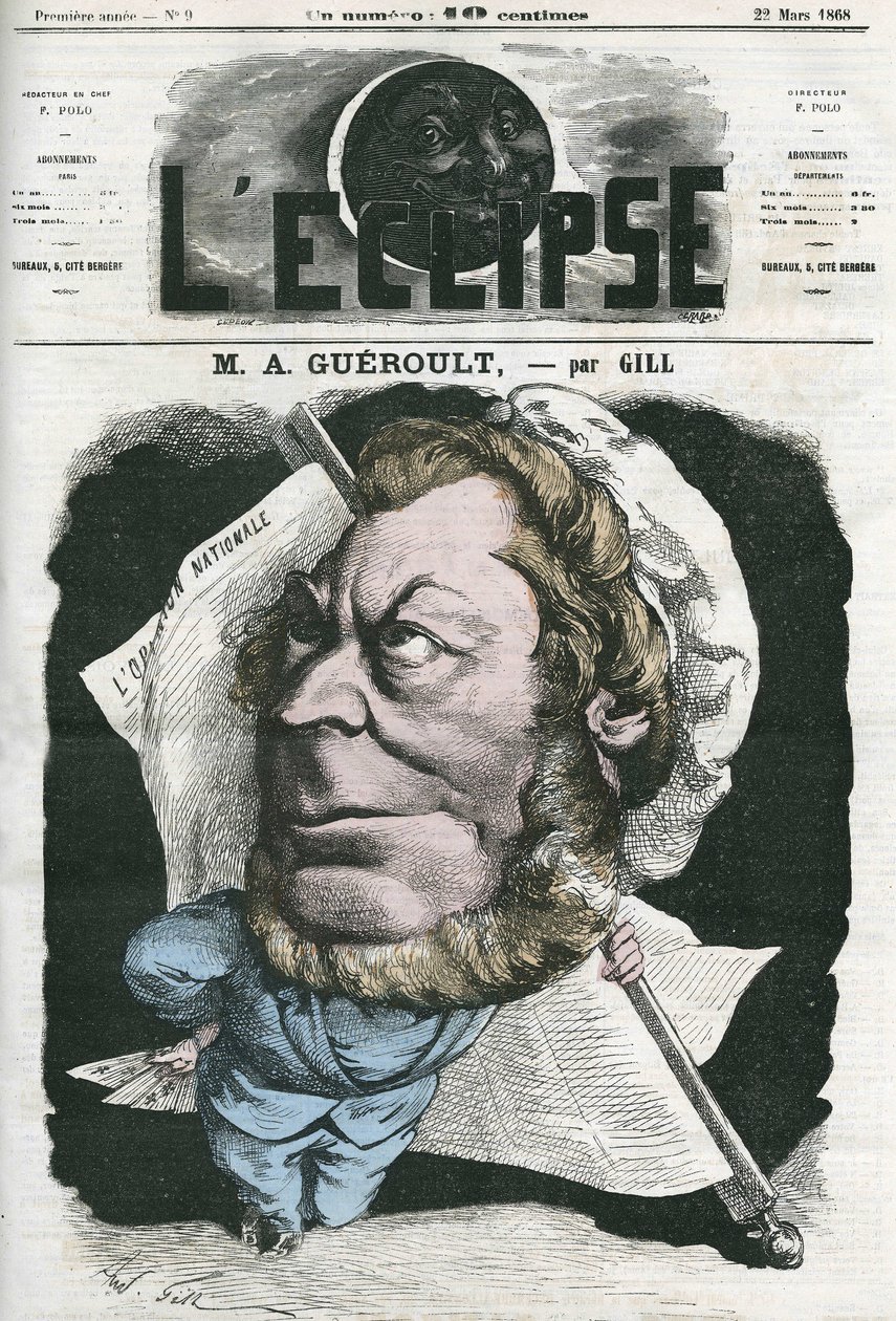 Adolphe Georges Gueroult (1810-1872), fransk journalist fra Saint-Simonians. Cover i "" L
