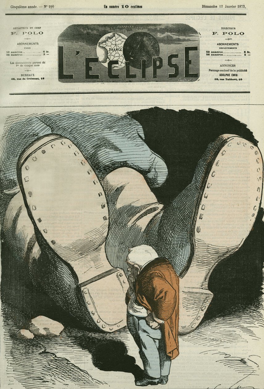 Adolphe Thiers (1797-1877), fransk statsmand. Cover i "" L