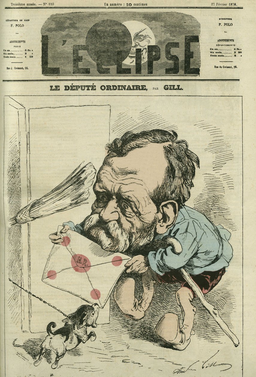 Alphonse-Auguste Duchesne de Gillevoisin, Marquis de Conegliano, deputeret af Besancon. Cover i "" L