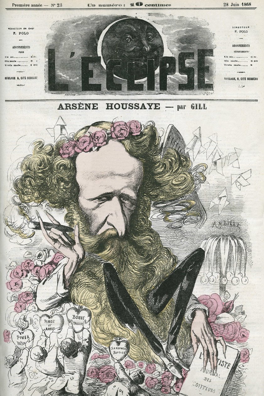 Arsene Housset dit Houssaye (1815-1896), en fransk mand med bogstaver. Cover i "" L