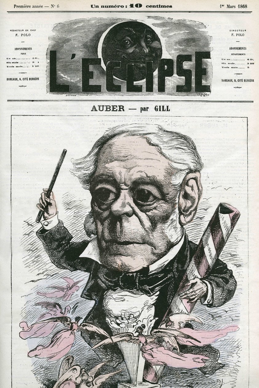 Auber Daniel-Francois-Esprit (1782-1871), fransk musiker. Cover i "" L
