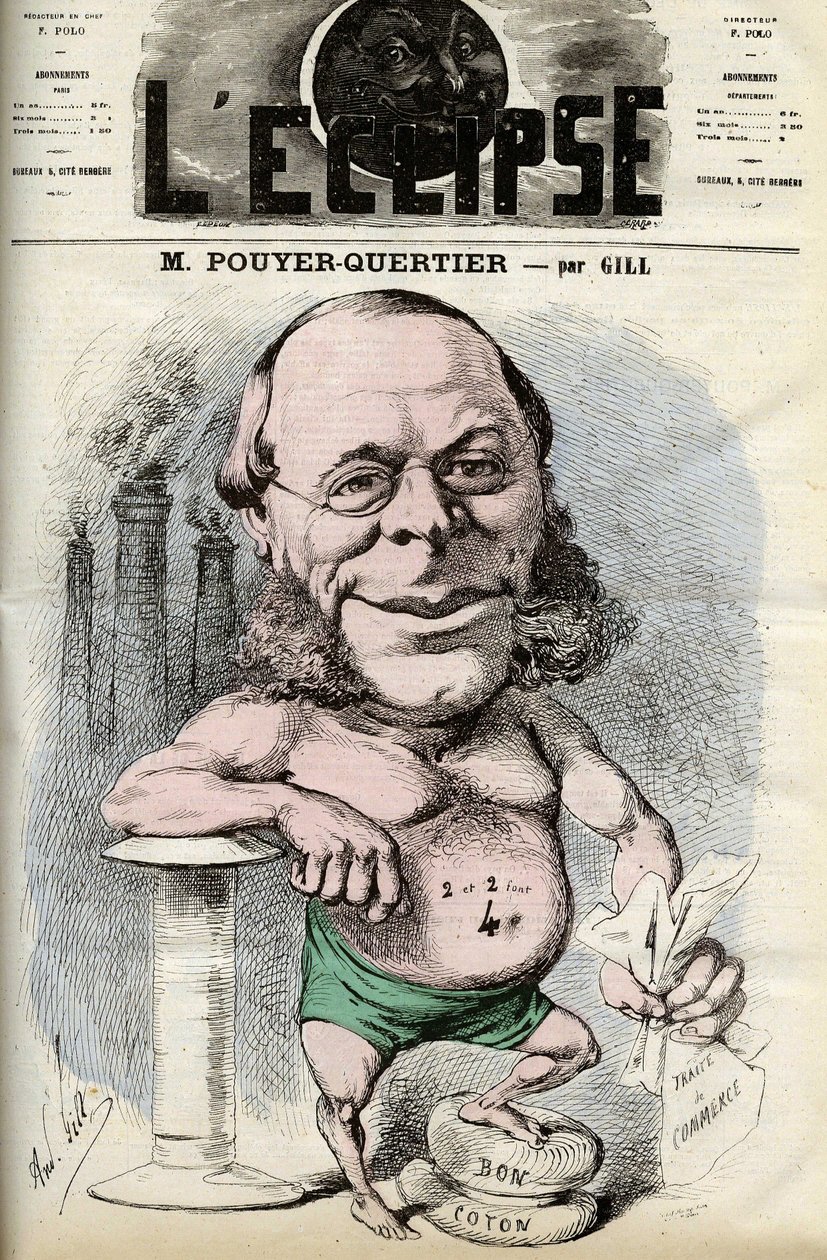 Auguste Pouyer-Quertier (Pouyer Quertier) (1820 - 1891).Omslag af "" L