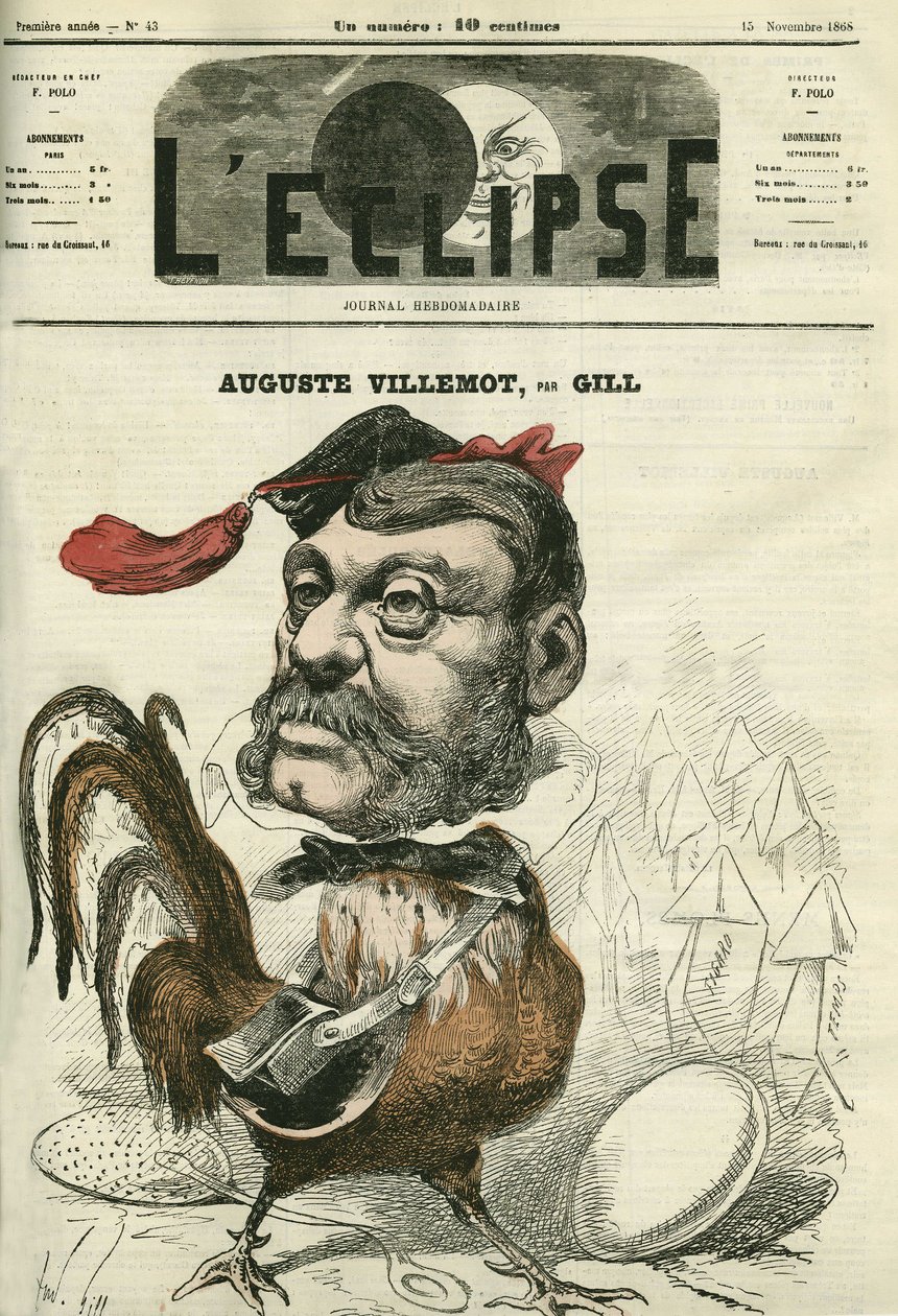 Auguste Villemot (1811-1871), fransk journalist. Cover i "" L