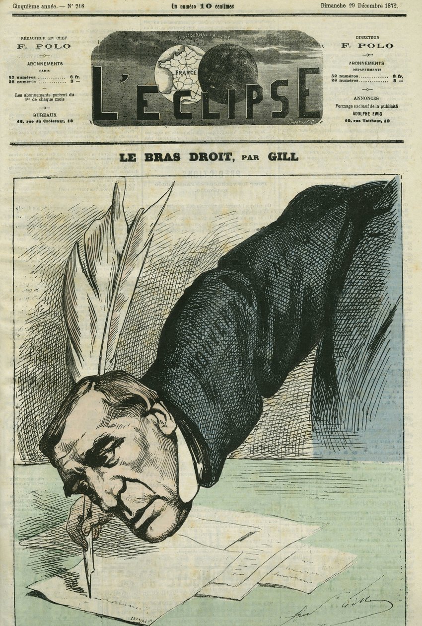 Barthelemy Saint-Hilaire Saint-Hilaire (Saint Hilaire) (1805-1895), fransk filosof, journalist og statsmand. Cover i "" L