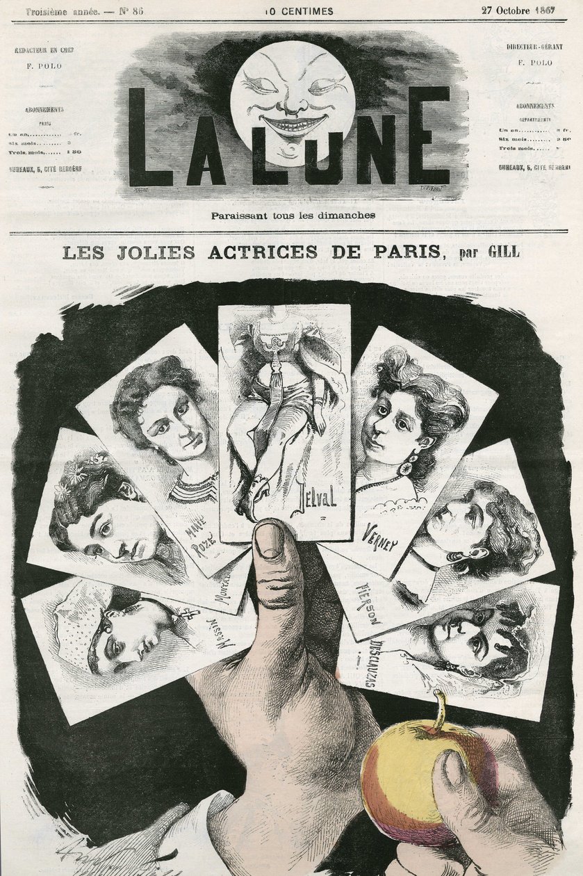 Tegnefilm af Gill, i "La Lune", 27. oktober af Andre Gill