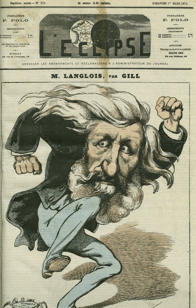Tegnefilm af Jean-Charles Langlois (Jean Charles Langlois af Andre Gill